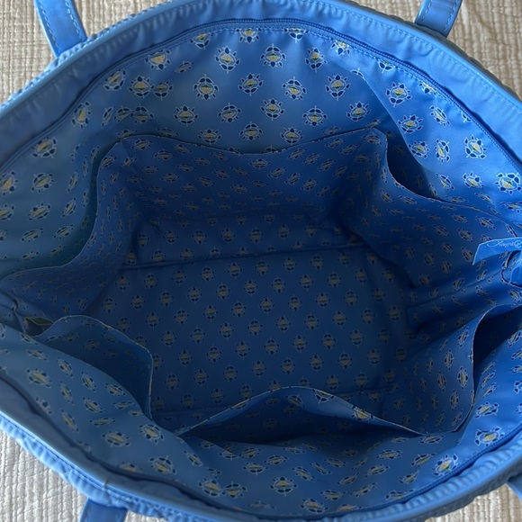 Blue Vera Bradley Commuter Tote Bag - Picture 3 of 3